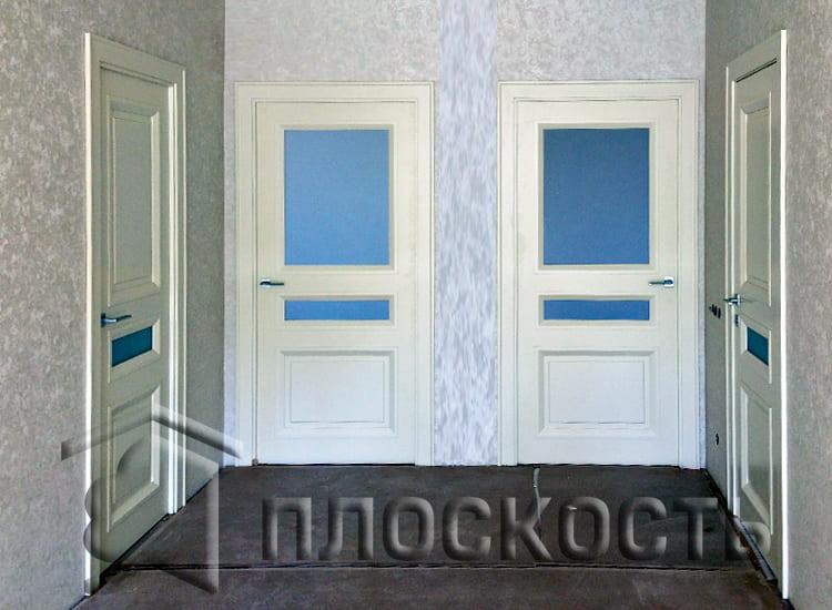 Монтаж сосновых дверей из массива от фабрики Гарант в Выборгском районе СПб